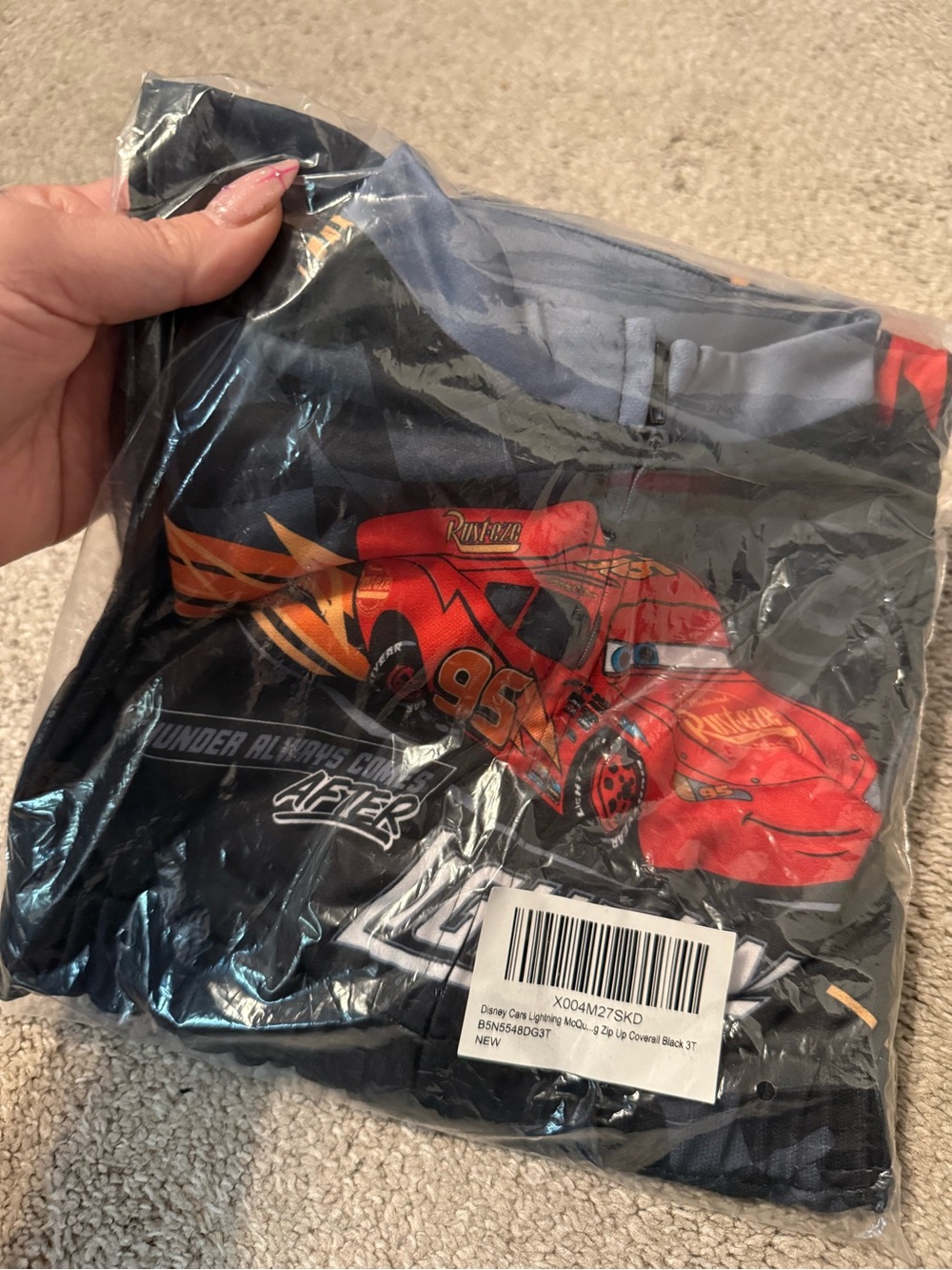 Lightning McQueen Kids coverall 3T